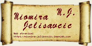 Miomira Jelisavčić vizit kartica